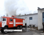 Масштабна пожежа на Київщині