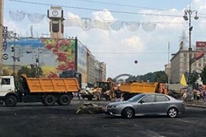 У центрі Києва обмежать рух через ремонт дорожного покриття
