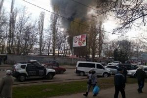 В Одесі сталася пожежа на ринку 