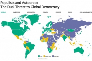 "Потурає російським окупантам": Freedom House на карті світу віднесла Крим до території РФ