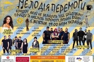 Благодійний концерт "Мелодія Перемоги": зірки української естради об'єднаються, щоб підтримати бійців