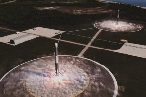 Центральний прискорювач ракети Falcon Heavy впав у море