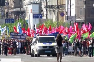 Мирна та нечисленна ностальгія: як в Україні пройшли першотравневі мітинги