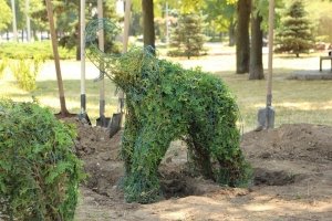 У центрі Запоріжжя з'явилися зелені слоники: що воно таке – ФОТО