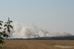 Під Хмельницьким горить сміттєзвалище