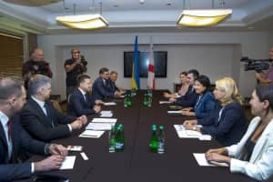 Президенти України і Грузії домовилися про взаємні візити і координацію співпраці з інститутами Євросоюзу