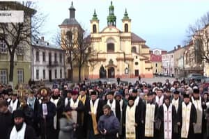 День Соборності: міжконфесійний молебень за мир в Україні провели в Івано-Франківську