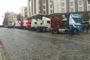 Под Кабмином пикетируют водители грузовиков – чего требуют дальнобойщики 