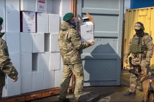 Прикордонники виявили майже 14 тисяч ящиків контрабандних сигарет в Одеському порту