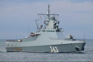 Недалеко от одесского побережья пограничники обнаружили российский корвет