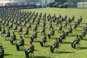Урочистий випуск молодих офіцерів в Академії сухопутних військ на Яворівському полігоні – включення