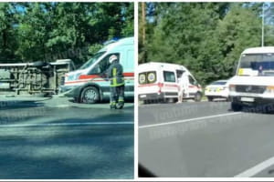 Под Киевом пострадали восемь человек в результате опрокидывания маршрутки