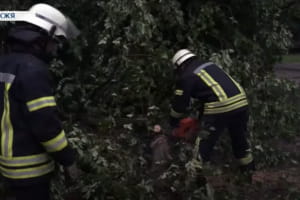 Блискавка влучила в телевежу: наслідки негоди в Запоріжжі
