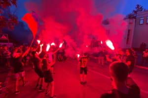 У Києві біля МВС проходить акція на підтримку відставки Арсена Авакова 