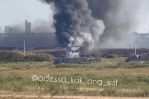 В Одесской области горел частный порт