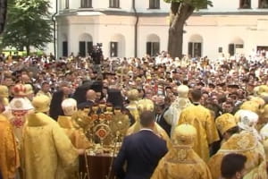 Патриарх Варфоломей и митрополит Епифаний провели праздничную литургию в Софийском соборе: подробности