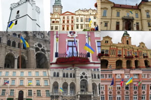 Города в Чехии и Словакии подняли украинский флаг ко Дню Независимости Украины