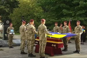 Во Львове простились с погибшим в 2015 году защитником Донецкого аэропорта