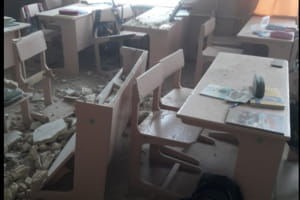 На Чернігівщині під час перерви у школі обвалилася стеля
