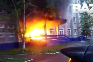 У Хабаровському краї невідомий підпалив будівлю Росгвардії