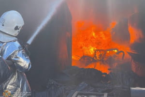 У Миколаєві через аномальну спеку сталася пожежа на підприємстві