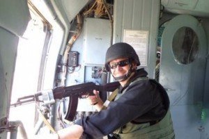 Під Слов'янськом встановили пам'ятного хреста на місці загибелі екіпажу МІ-8 з генералом Кульчицьким
