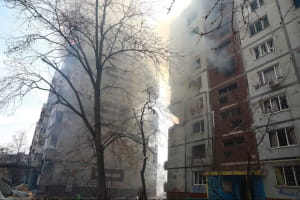 По житловому будинку в Запоріжжі рашисти вгатили 