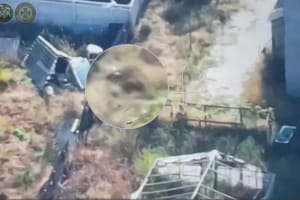 Точно в ціль: поліцейський КОРД знищив розрахунок ворожого БПЛА в Олешках – відео