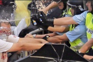 ﻿У Гонконгу поліція затримала понад 40 демонстрантів