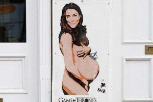 Графіті із оголеною вагітною Кейт Міддлтон купив Джонні Депп