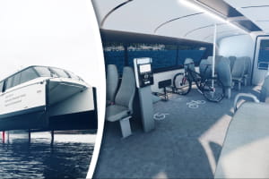 Левитирует над водой: шведские инженеры разработали экологичный паром – видео