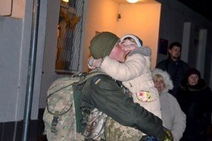 У Миколаєві зустріли воїнів-десантників, які повернулись із зони АТО