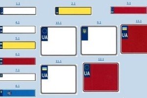 В Україні вводяться автомобільні номери нового зразка, згідно з вимогами ЄС