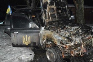 У Запоріжжі спалили авто "Самооборони"