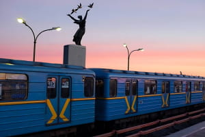 В Киеве поезда метро между 