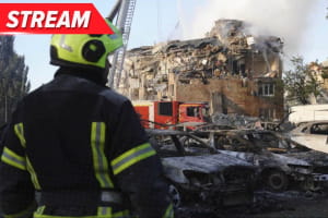 Масований удар по Києву: є загиблі, багато постраждалих – трансляція з місця влучання
