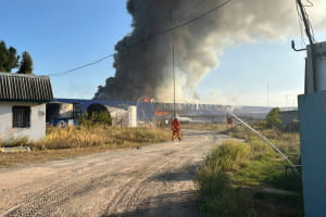 Пожежа у логістичному центрі "Епіцентру" на Київщині: наслідки удару дронів рф (оновлено)