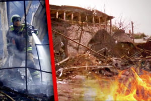 "Усе згоріло": харків'яни розповіли про наслідки нічної атаки на місто &ndash; відео