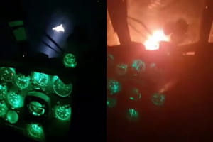 Украинский экипаж Ми-8 сбил российский Shahed в ночном небе – видео