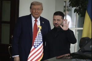 Зеленский вышел к журналистам после встречи с Трампом – трансляция