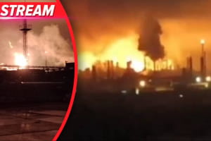 Атака дронів: на росії палають НПЗ, детонують склади окупантів на Луганщині, брифінг президента – трансляція 