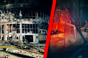 Запорожье пережило одну из самых массированных атак "Шахедов": есть попадания в многоэтажные дома (видео)