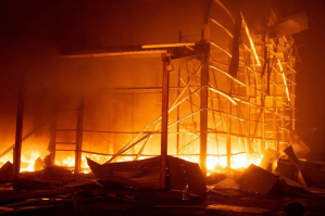 Уночі Одесу атакували ударні безпілотники &ndash; виникла пожежа на промисловому об'єкті