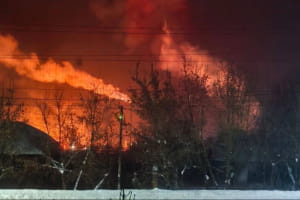 Дрони вдарили по хімзаводу в рф &ndash; у Тверській області спалахнула масштабна пожежа