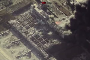 У мережі з'явилося нове відео удару по базі запуску "Шахедів" біля Донецького аеропорту