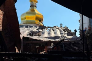 Росіяни вдарили по Києво-Печерській лаврі дроном "Герань-2" &ndash; СБУ оприлюднили фото