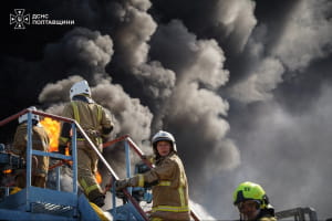 Нічні удари по Полтавщині: горіли промислові підприємства у двох районах