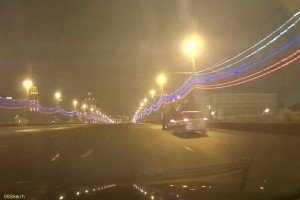 Опубліковано запис відеореєстратора з місця убивства Нємцова