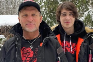 Олег Скрипка з сином Романом