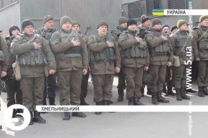 До Хмельницького зі Сходу повернулись 60 бійців Нацгвардії